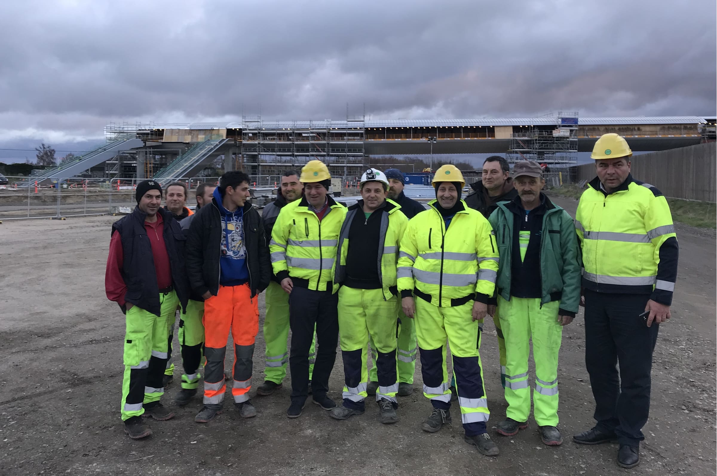 TFLavanda crew on site at Køge Nord Station